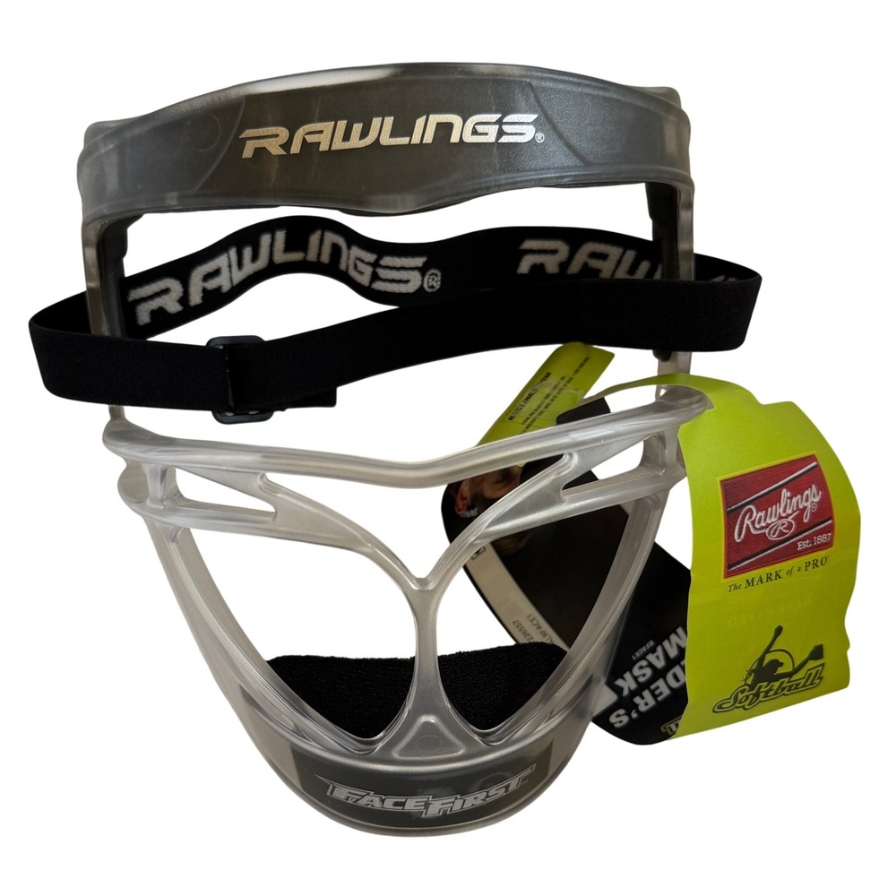 Rawlings FaceFirst Softball Fielders Mask Clear Polycarbonate Protective Guard